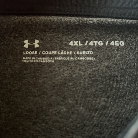 Underarmor 4XL light ouster zip dry fit pull over Big and tall - Picture 2 of 5